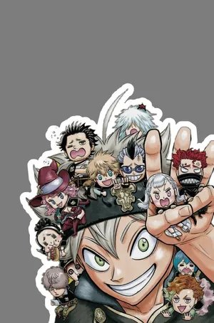 Black Clover Sticker Wallpaper