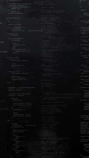 Black Code Iphone Wallpaper