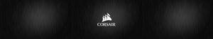 Black Corsair Triple Monitor Wallpaper