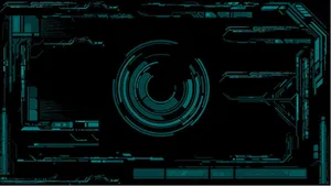 Black Cyber Interface Wallpaper