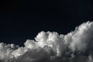 Black Day White Clouds Wallpaper