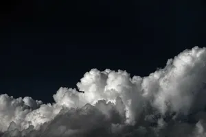 Black Day White Clouds Wallpaper