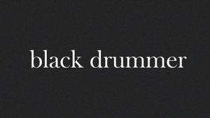 Black Drummer Macbook Pro Aesthetic Wallpaper