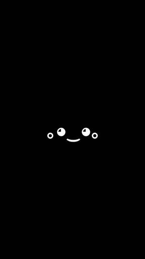 Black Emoji Kaomoji Wallpaper