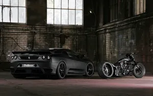 Black Ferrari F430 Wallpaper