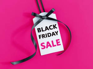 Black Friday Fuchsia Pink Wallpaper