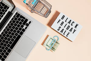 Black Friday Sale Pastels Aesthetic Computer Wallpaper