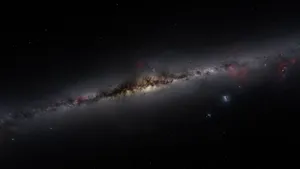 Black Galaxy Tilted Wallpaper