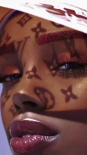 Black Girl Aesthetic Louis Vuitton Portrait Wallpaper