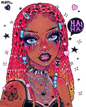 Black Girl Alt Aesthetic Wallpaper