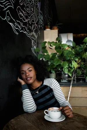 Black Girl Coffee Wallpaper