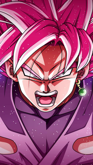 Black Goku Rose 4k Releasing Energy Wallpaper