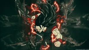 Black Goku Super Saiyan Three Form Wallpaper