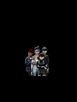 Black Gorillaz Humanz Tour Inspired Wallpaper
