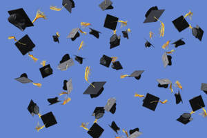 Black Graduation Caps Wallpaper