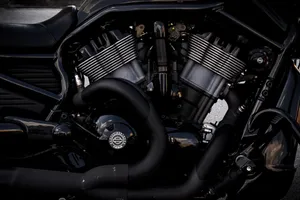 Black Gray Motorcycle Engine Wallpaper
