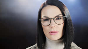 Black Hair Middle Aged Woman In Eyeglasses Wallpaper