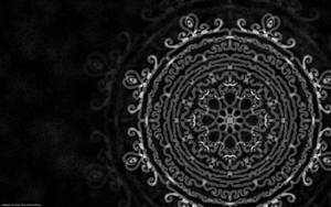 Black Indie Mandala Wallpaper