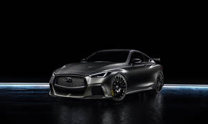 Black Infiniti Q60 Wallpaper