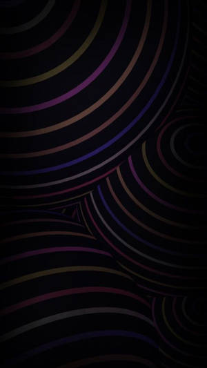 Black Iphone Curvy Lines Wallpaper