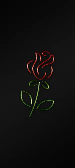 Black Iphone Rose Wallpaper