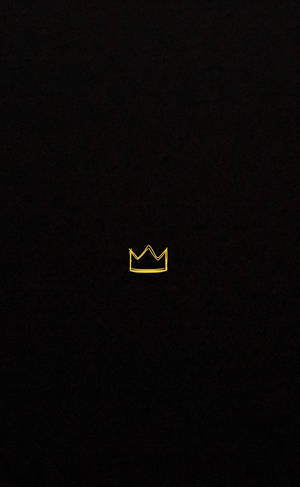 Black King Crown Icon Wallpaper