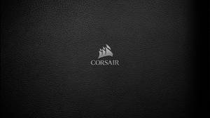 Black Leather Corsair Logo Wallpaper