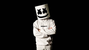 Black Marshmello 4k Wallpaper