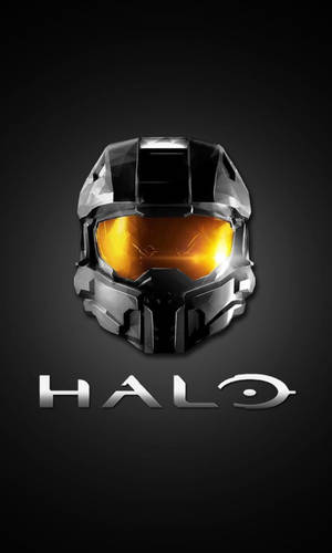 Black Master Chief Halo Logo Wallpaper