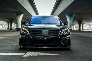 Black Mercedes S63 Amg Luxury Car Wallpaper