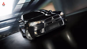 Black Mitsubishi Lancer Evo Drifting Wallpaper