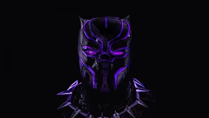 Black Neon Hd Black Panther Wallpaper