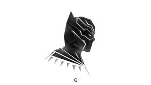 Black Panther Minimalist Laptop Screen Wallpaper