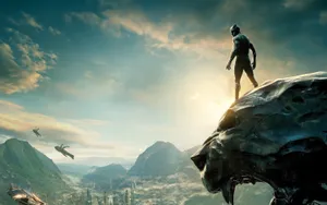 Black Panther Movie Cover Wallpaper