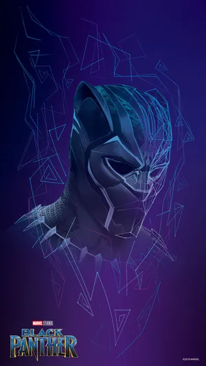 Black Panther Vapor Wave Wallpaper