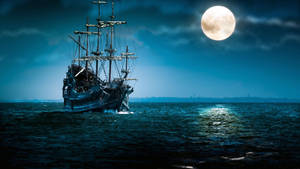Black Pearl Sailing Ship Wallpaper