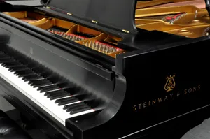 Black Piano Steinway & Sons Wallpaper