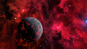 Black Planet Red Universe Wallpaper