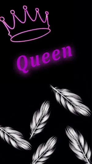 Queen wallpaper black discount
