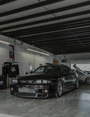 Black R34 Gtr Car Wallpaper