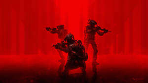 Black Red 4k Soldiers Wallpaper