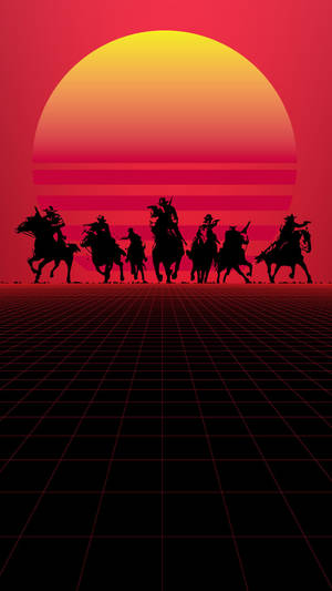 Black Red Minimalist Red Dead Redemption Wallpaper