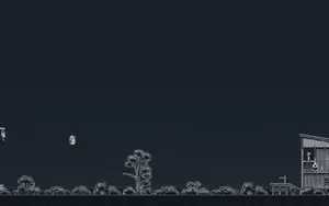 Black Retro Beyond Dark Castle Wallpaper