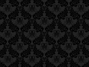 Black Retro Royal Damask Wallpaper