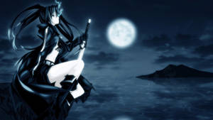 Black Rock Shooter Dark Anime Aesthetic Desktop Wallpaper