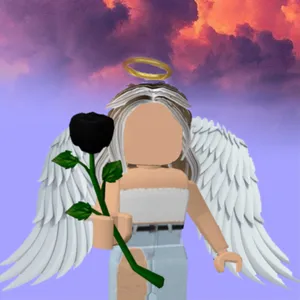 Black Rose Roblox Aesthetic Girl Wallpaper