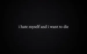 Black Sad Quote Wallpaper