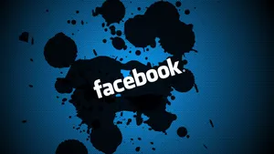 Black Splatters Facebook Wallpaper