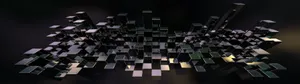Black Squares Ultra Hd Dual Monitor - Wallpaper Wallpaper