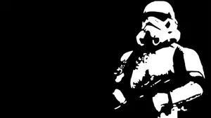 Black Stormtrooper Background Cover Wallpaper